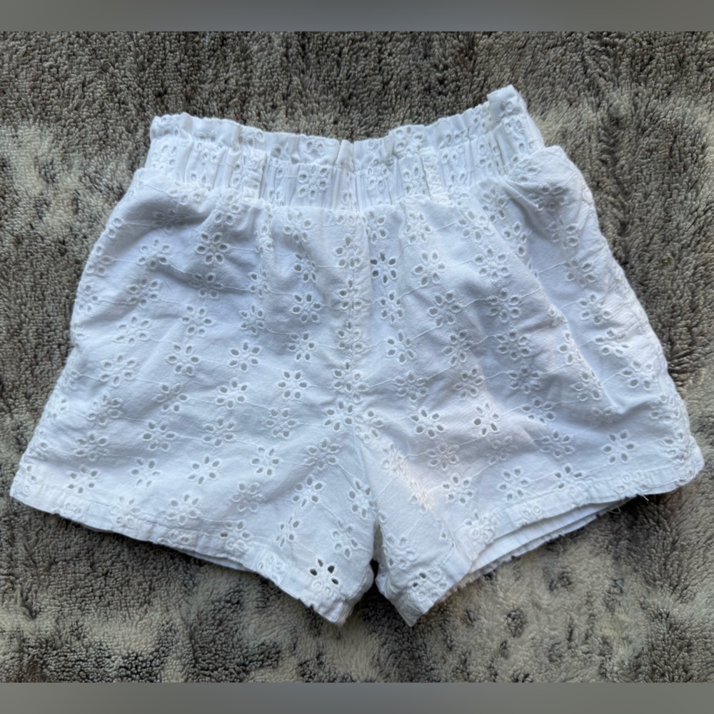 A New Day Kids White Floral Eyelet Shorts
